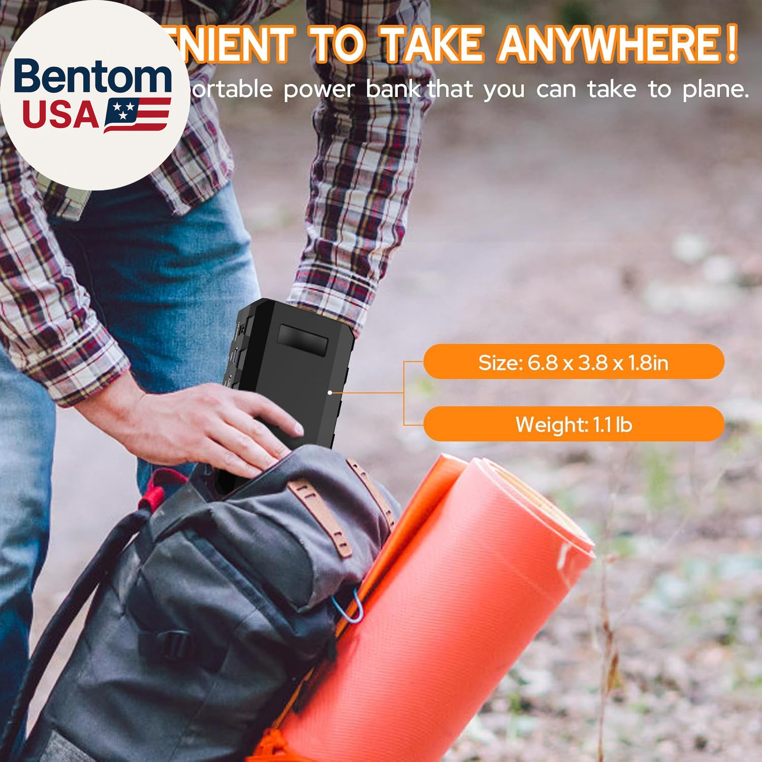 88Wh Portable Power Station 24000Mah Camping Solar Generator(Solar Panel Not Inc
