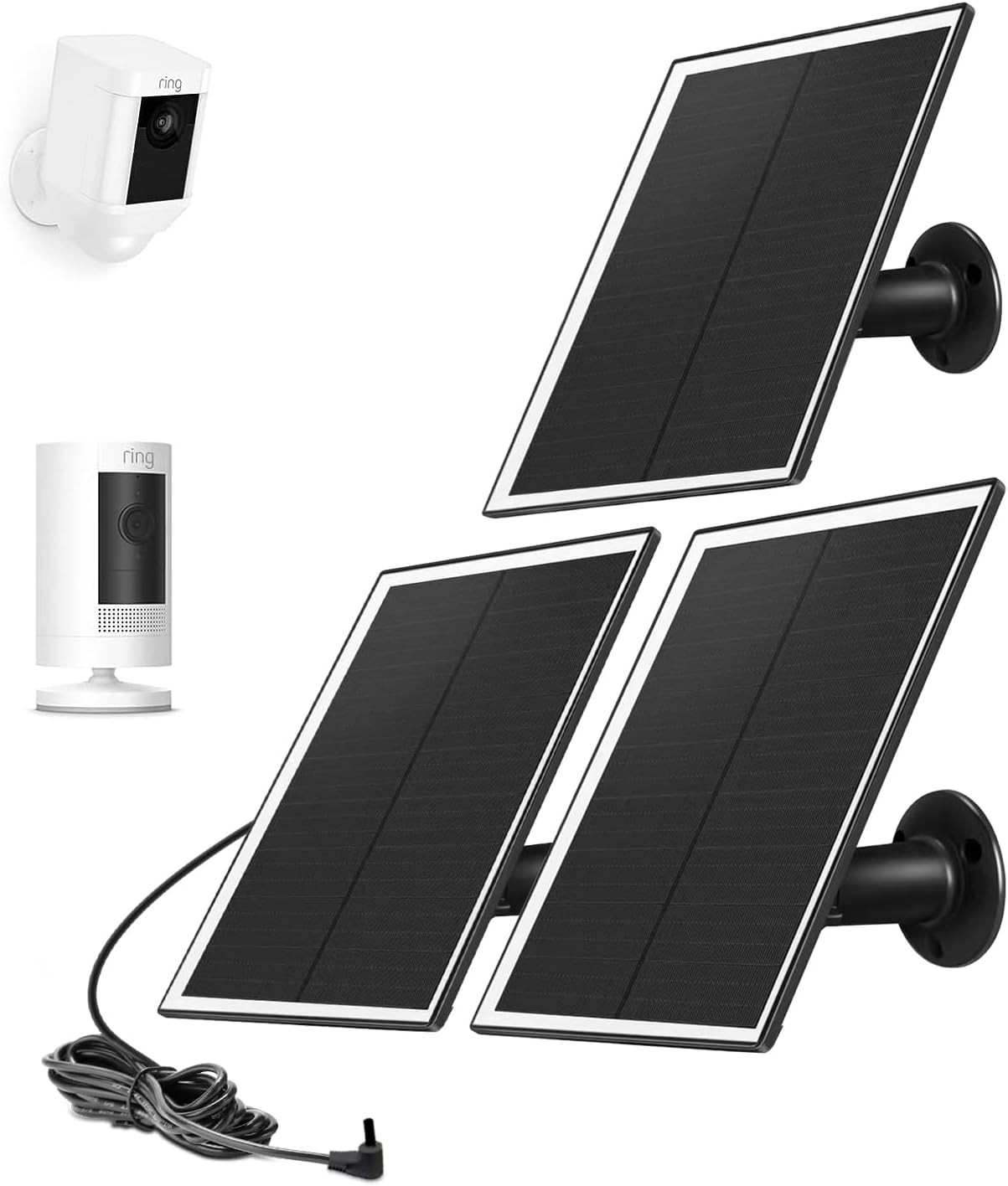 6W Solar Panel for Stick Up Spotlight Cam Plus Pro USB-C IP66 Waterproof