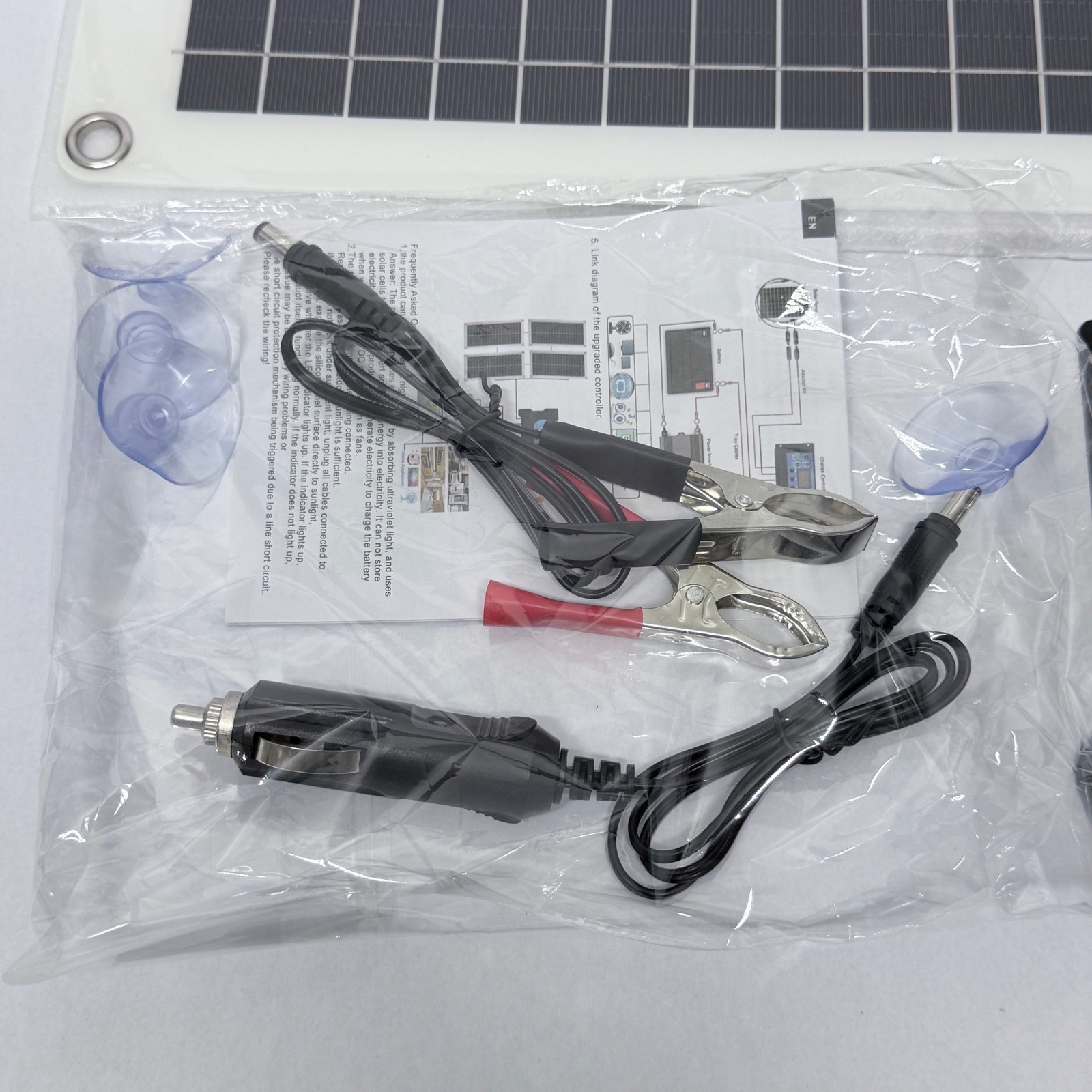 Portable Solar Panel Kit 12V-18V with PWM Charge Controlle USB Ports for RV Boat