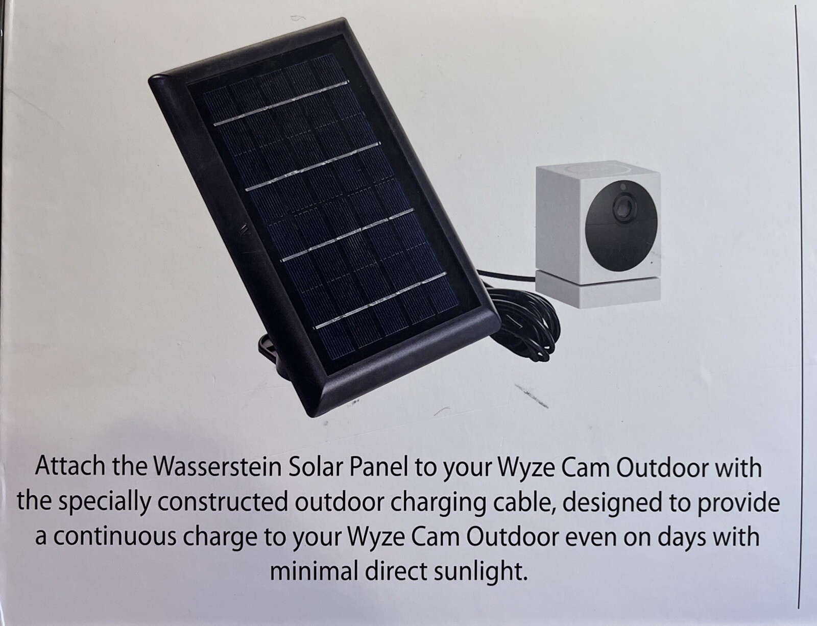 3 PACK Solar Power Panel Wyze Cam Outdoor Security Outdoor Camera.FREE SHIPPING