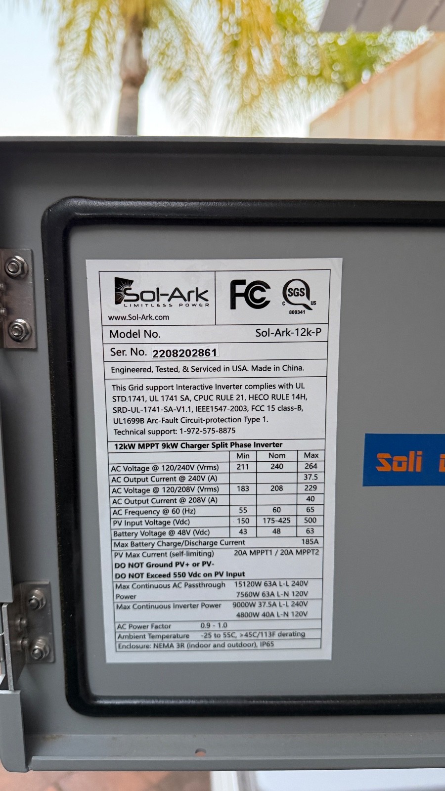 HomeGrid Stack’d 28.8 kWh (6) 48V Lithium Battery Standard All Weather Modules +