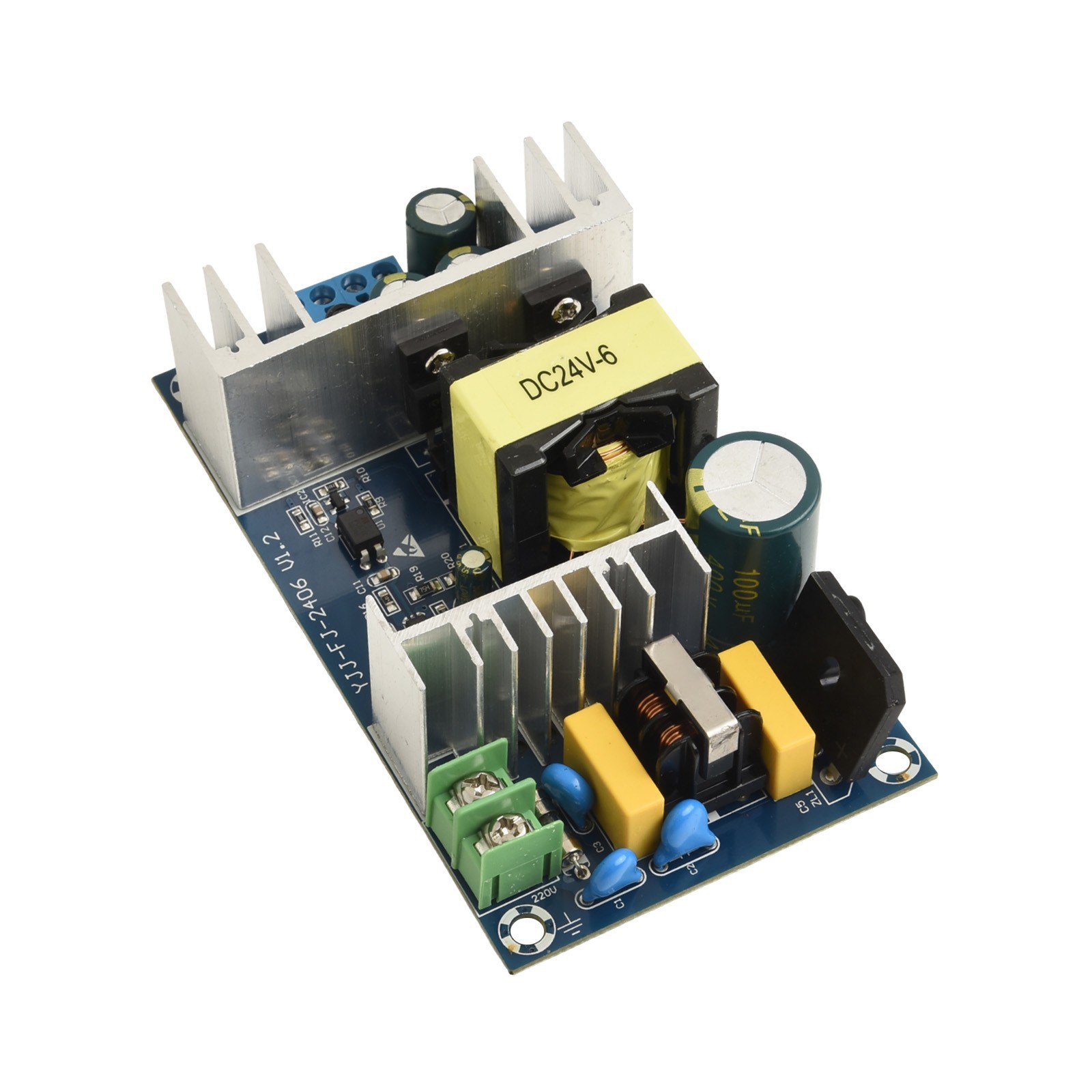Power Supply Module with Short Circuit Protection and Heat Dissipation