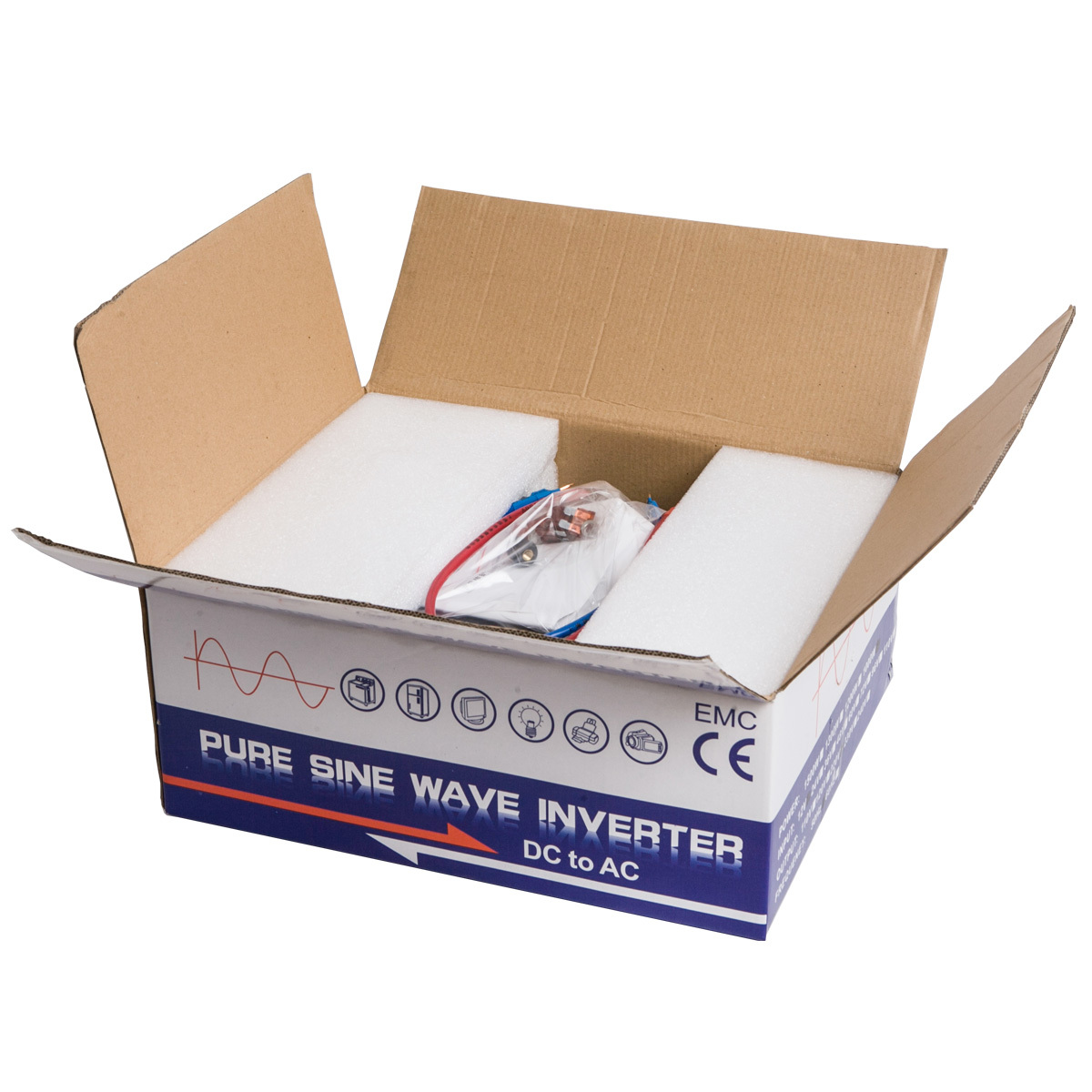 Pure Sine Wave Inverter 24V to 120V Power Converter 500W Home Car Remote Control
