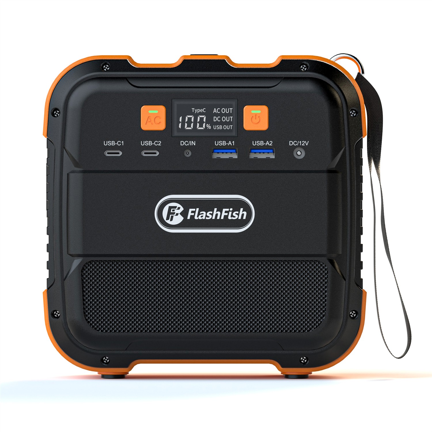 Flashfish Solar Generator Portable 120W 98WH 240W Peak Li-ion Battery for Camp