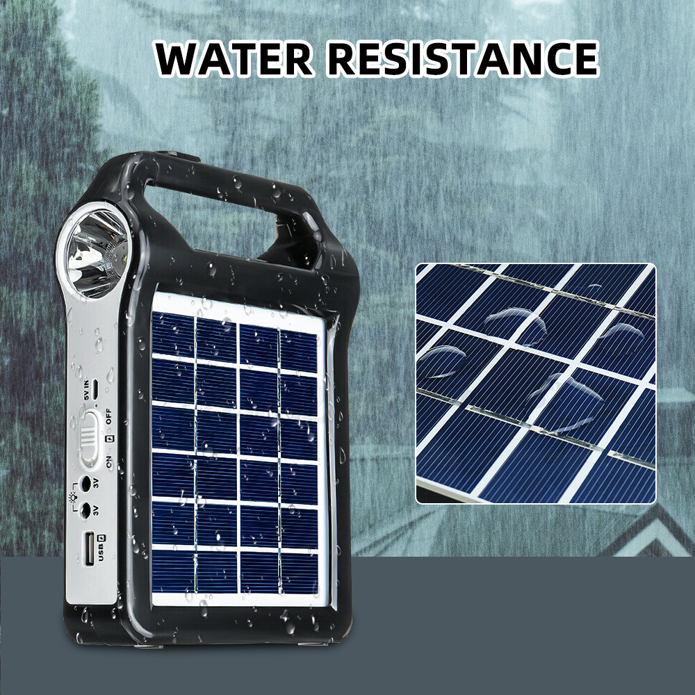Solar Generator Panel Power Bank Outlet Camping Emergency Portable Power Station