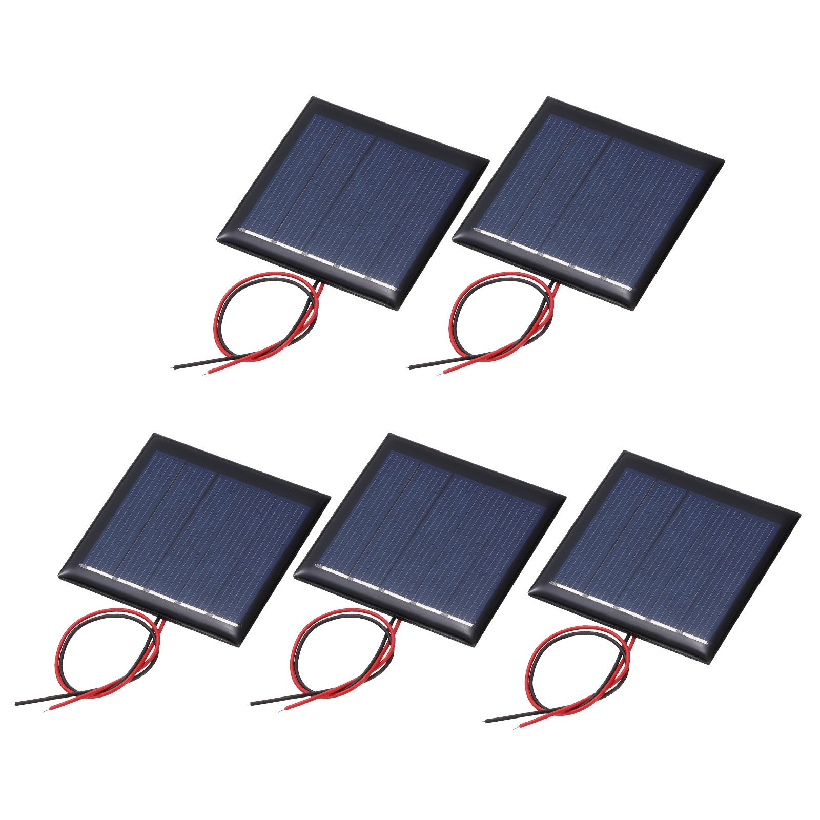 5Pcs 2.5V 0.25W 100mA Mini Solar Panels with Cable