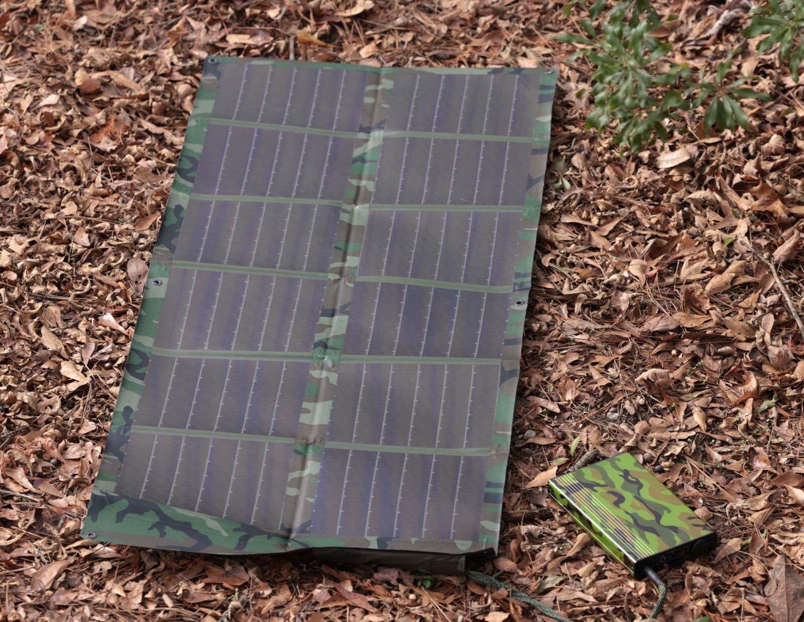 Powerenz® Portable Solar Power System | Complete System | Green Camouflage