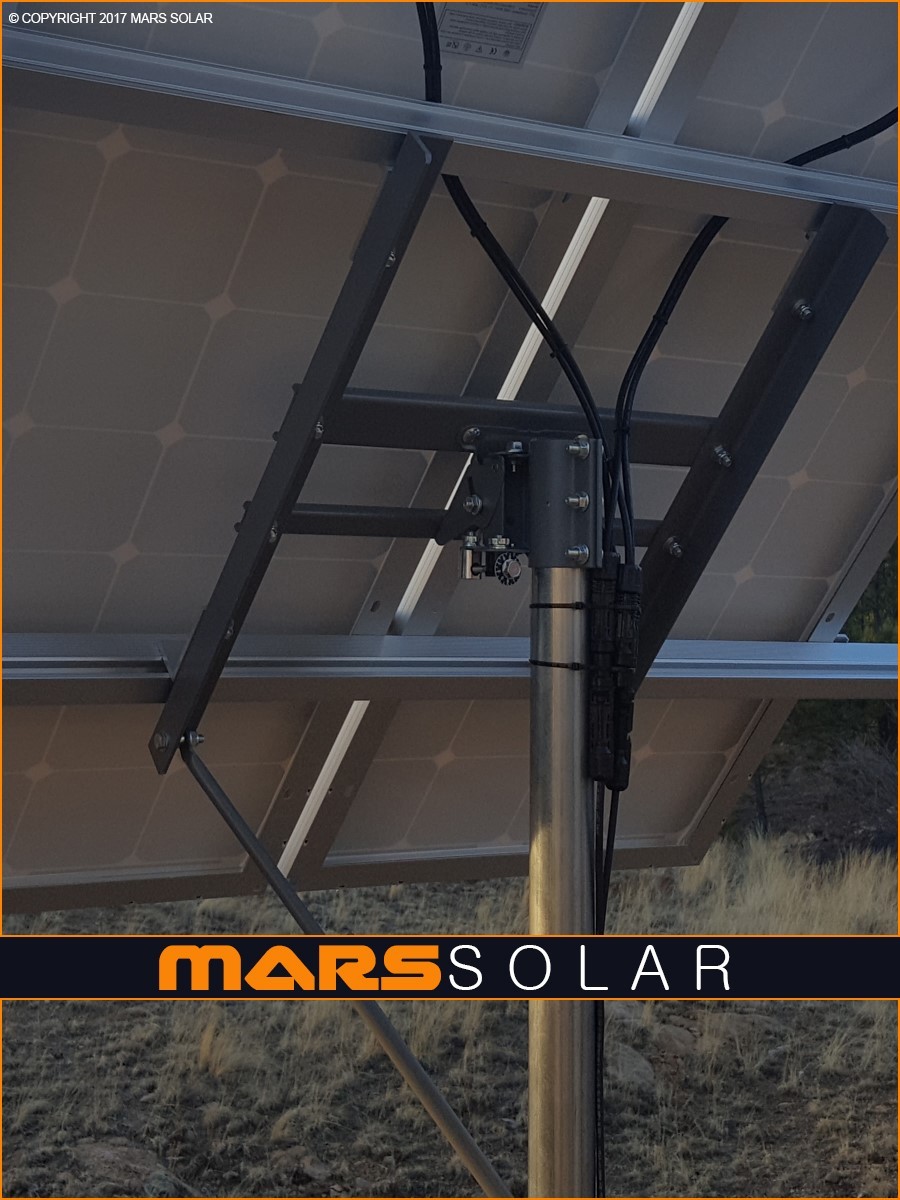 Mars Solar V2.0 Eagle Solar Panel Rack / 2″ (OD) Pole Mount Fits 40W – 700W