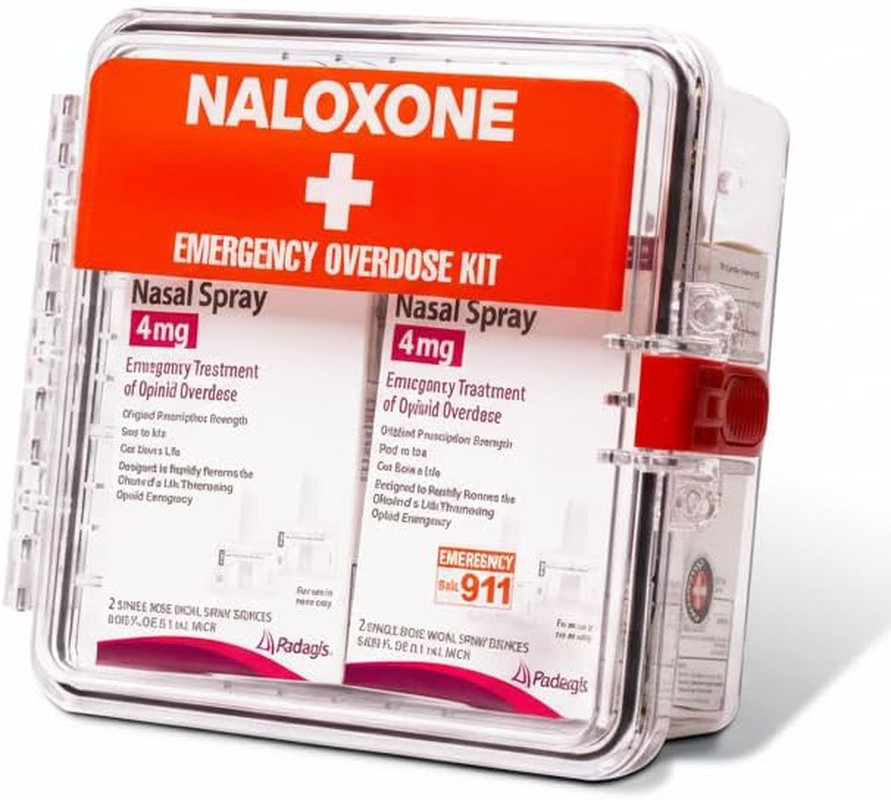Outdoor Waterproof Naloxone Emergency Overdose Kit Cabinet – Clear Gasket-Sealed