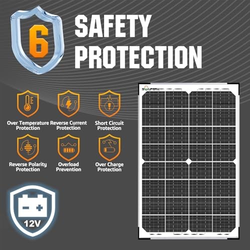 30W Solar Battery Charger Solar Battery Maintainer + Upgrade 10A MPPT 30W MPPT