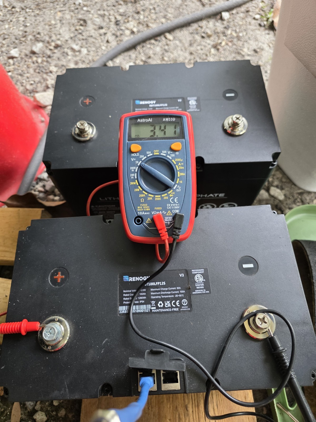 Renogy RBT100LFP12S-US Smart Lithium Iron Phosphate Battery 12V 100Ah