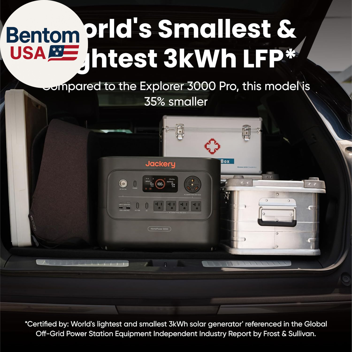 Homepower 3000 Portable Power Station, 3600W (Surge 7200W) Output, 3072Wh LFP Ba