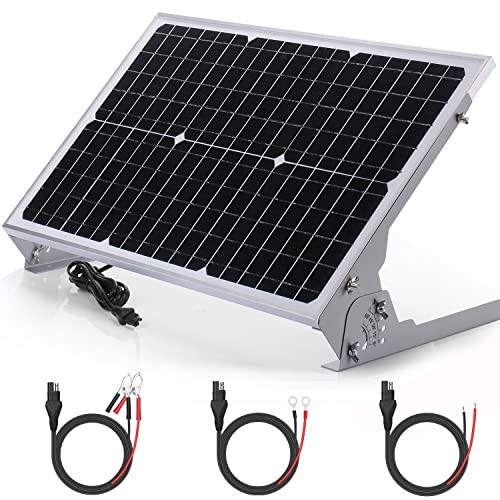 12V Waterproof Solar Battery Trickle Charger & Maintainer – 30 BC-30W Mono