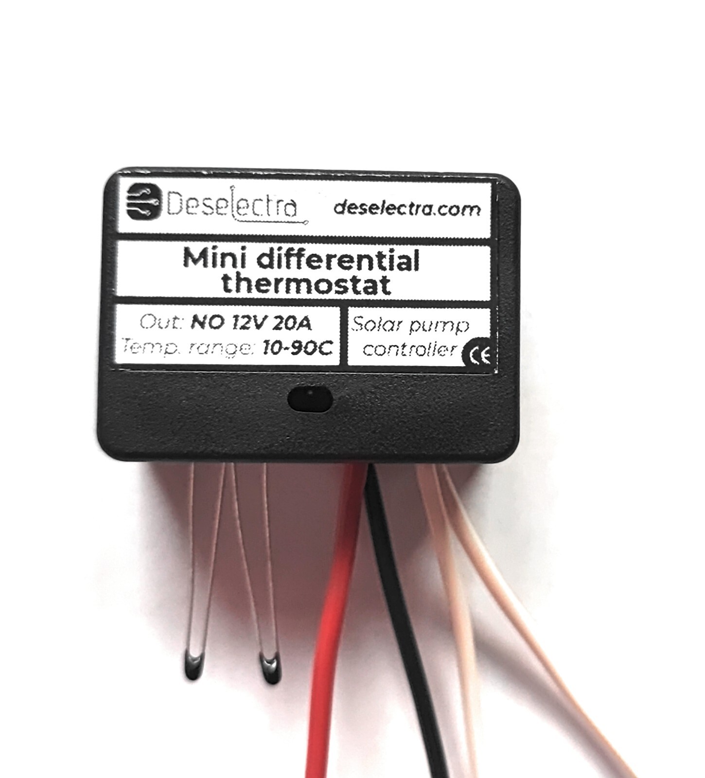 Home Solar Hot Water Heating Pump Controller 12V 10A Box Differential Thermostat