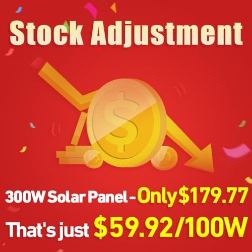 300W Portable Foldable Solar Panel Kit, Compact 19.3×37.4in 300W 20x38in