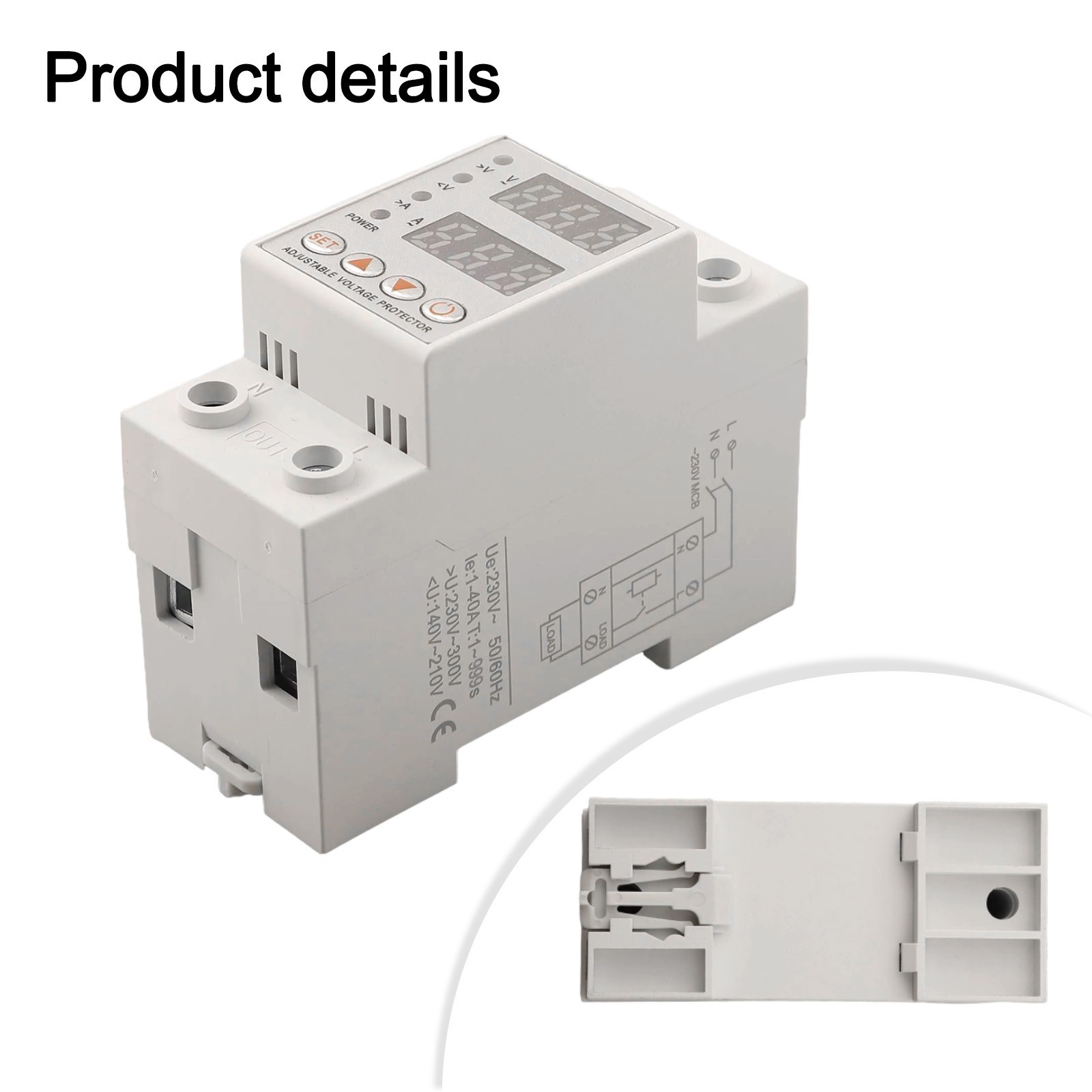 Easy Install Rail Type Overvoltage and Undervoltage Protection Solution