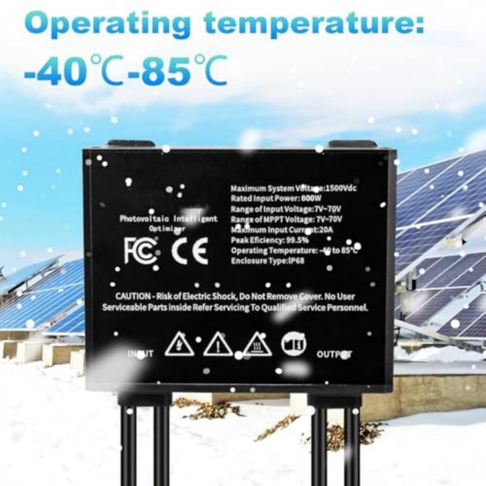 Solar Power Optimizer 600W for Photovoltaic Systems with Overcurrent Protection