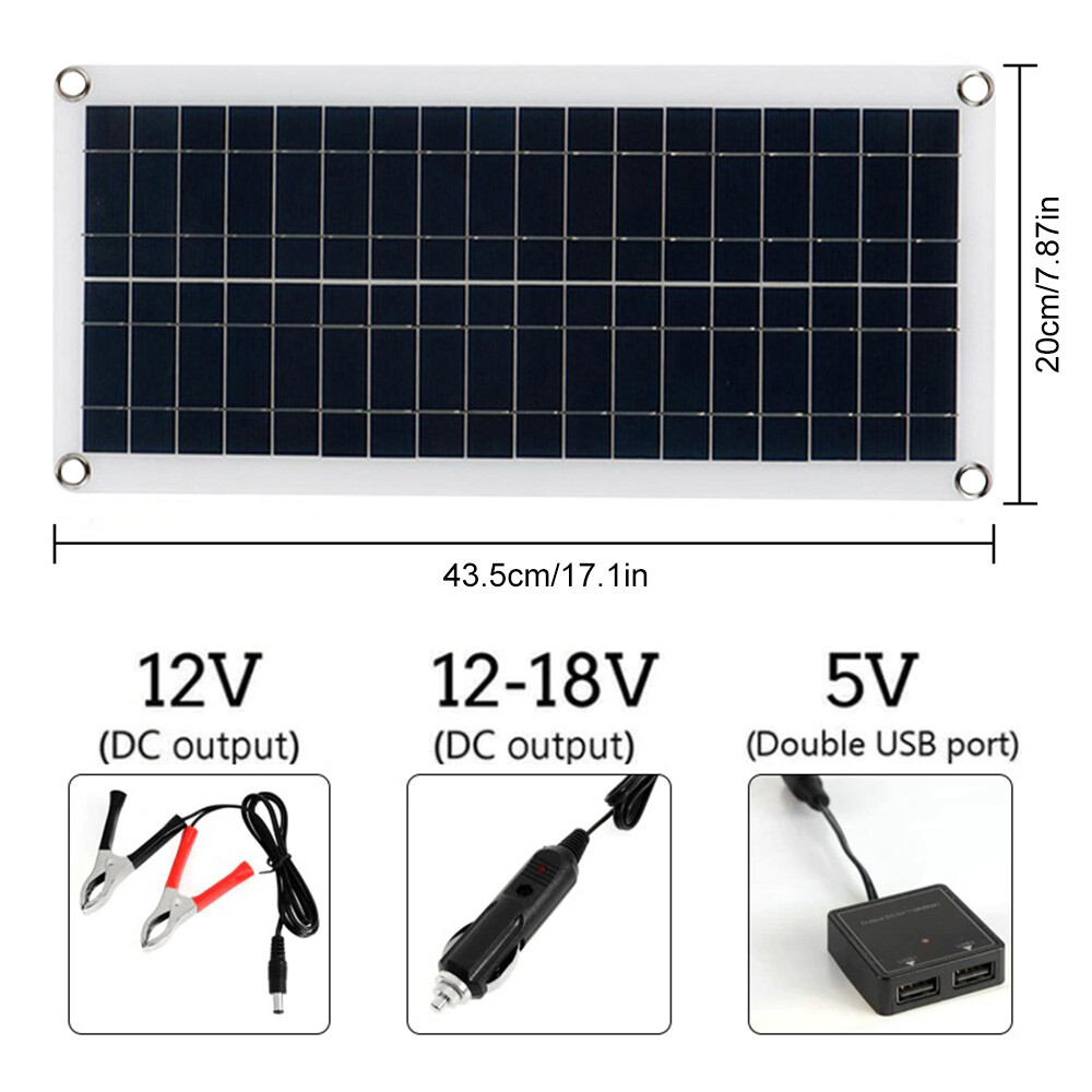 1000W Watt 100A 12V Volt Mono Solar Panel Kit Battery Charger Caravan Shed RV