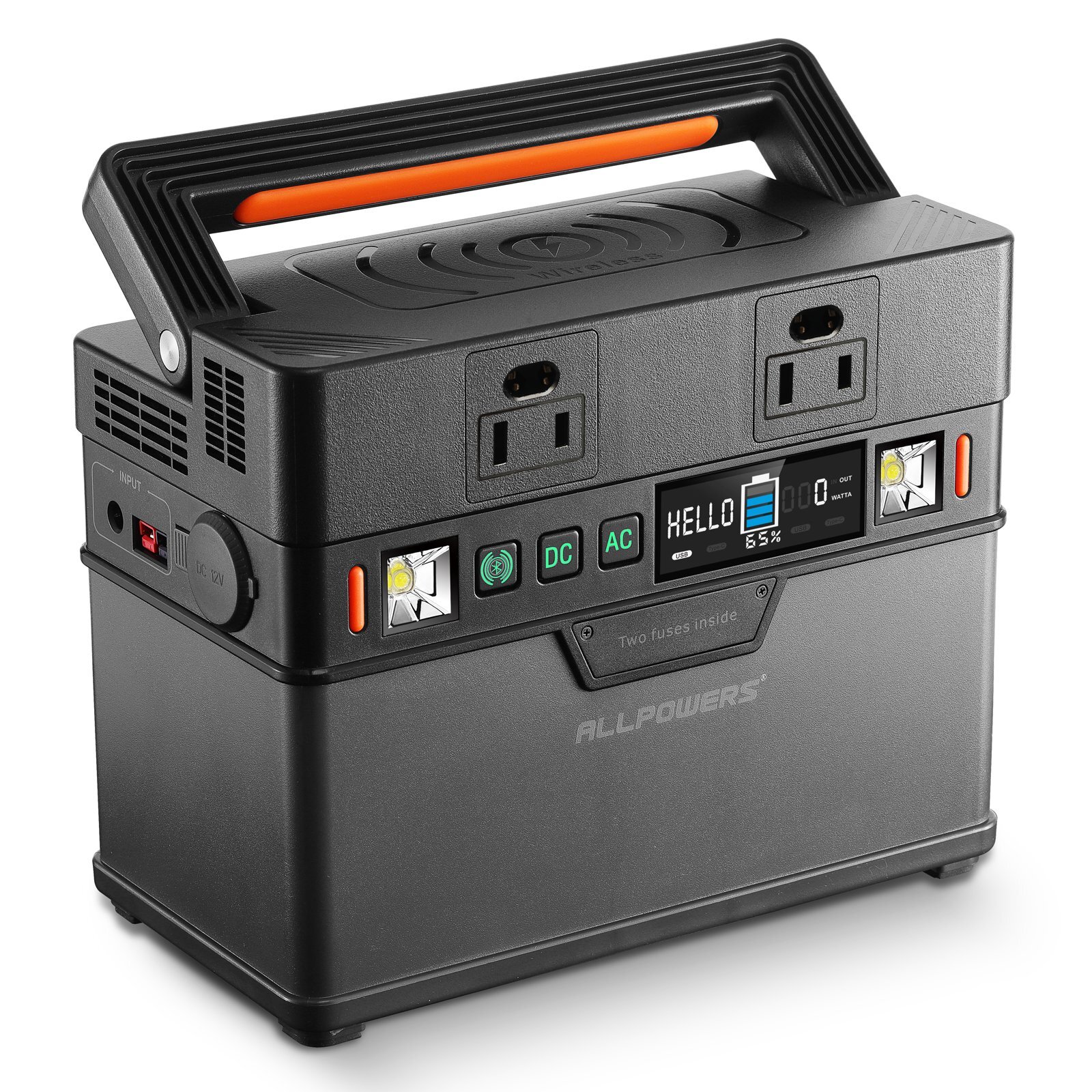 300W Portable Power Station 288Wh Solar Generator Backup Battery Power Supply