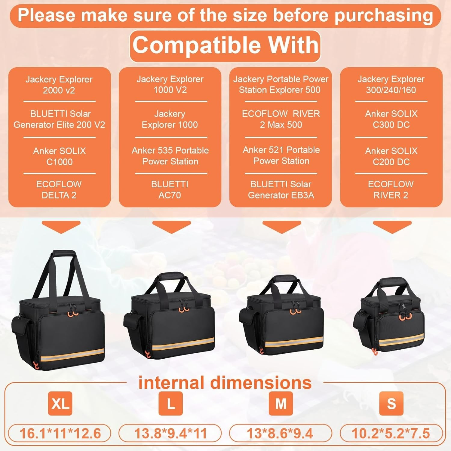 Luxury Portable Power Station Bag for Jackery Explorer 1000 – Water-Resistant!