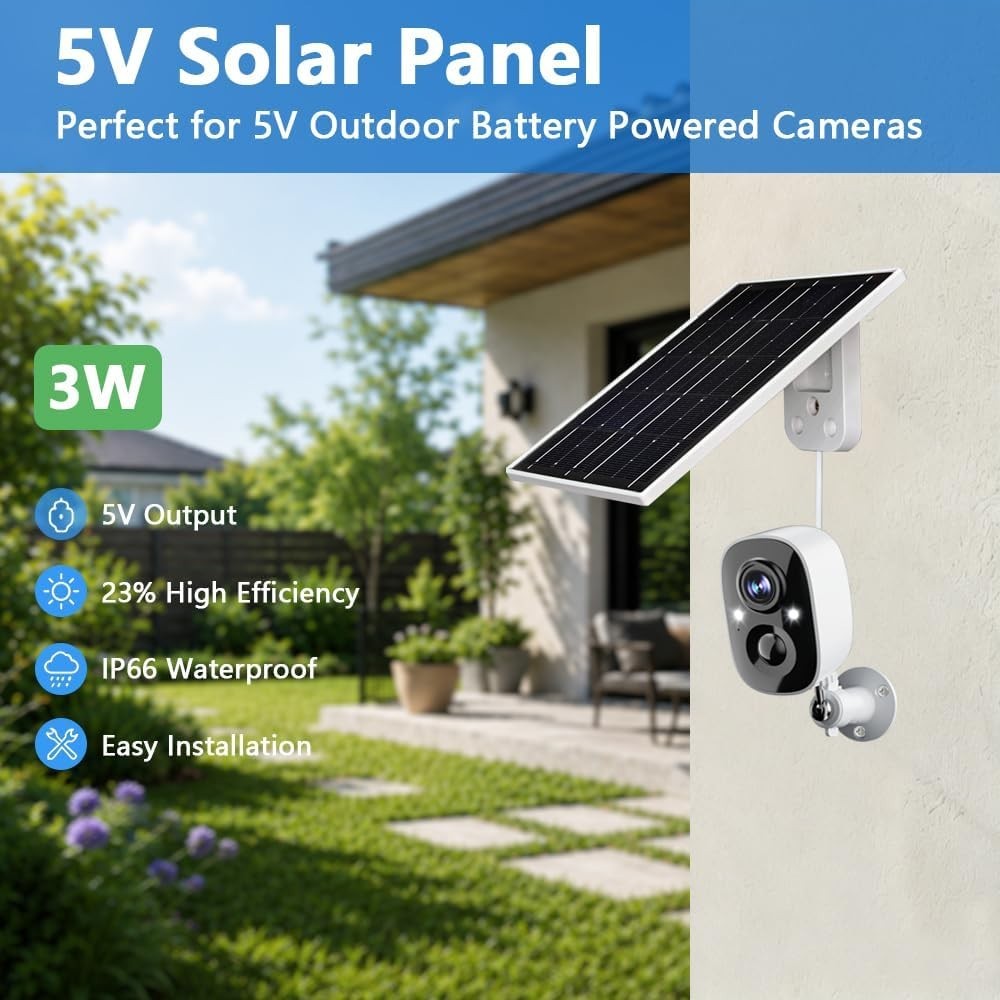 23% Efficiency Eco-Friendly Solar Panel – USB C Waterproof Charger for Security