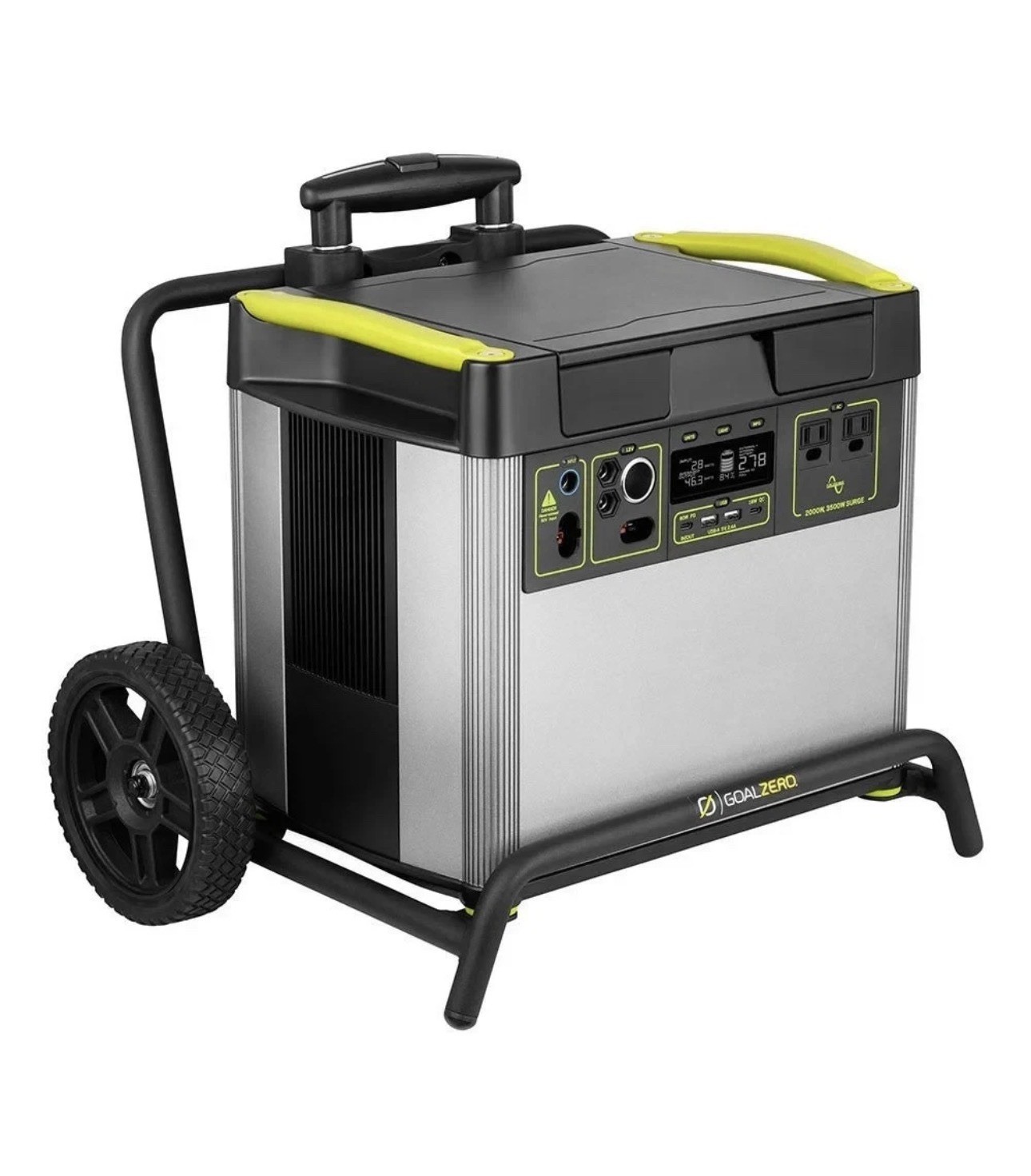 Goal Zero Yeti 3000X Portable Power Station Solar Generator with Wheels & Handle