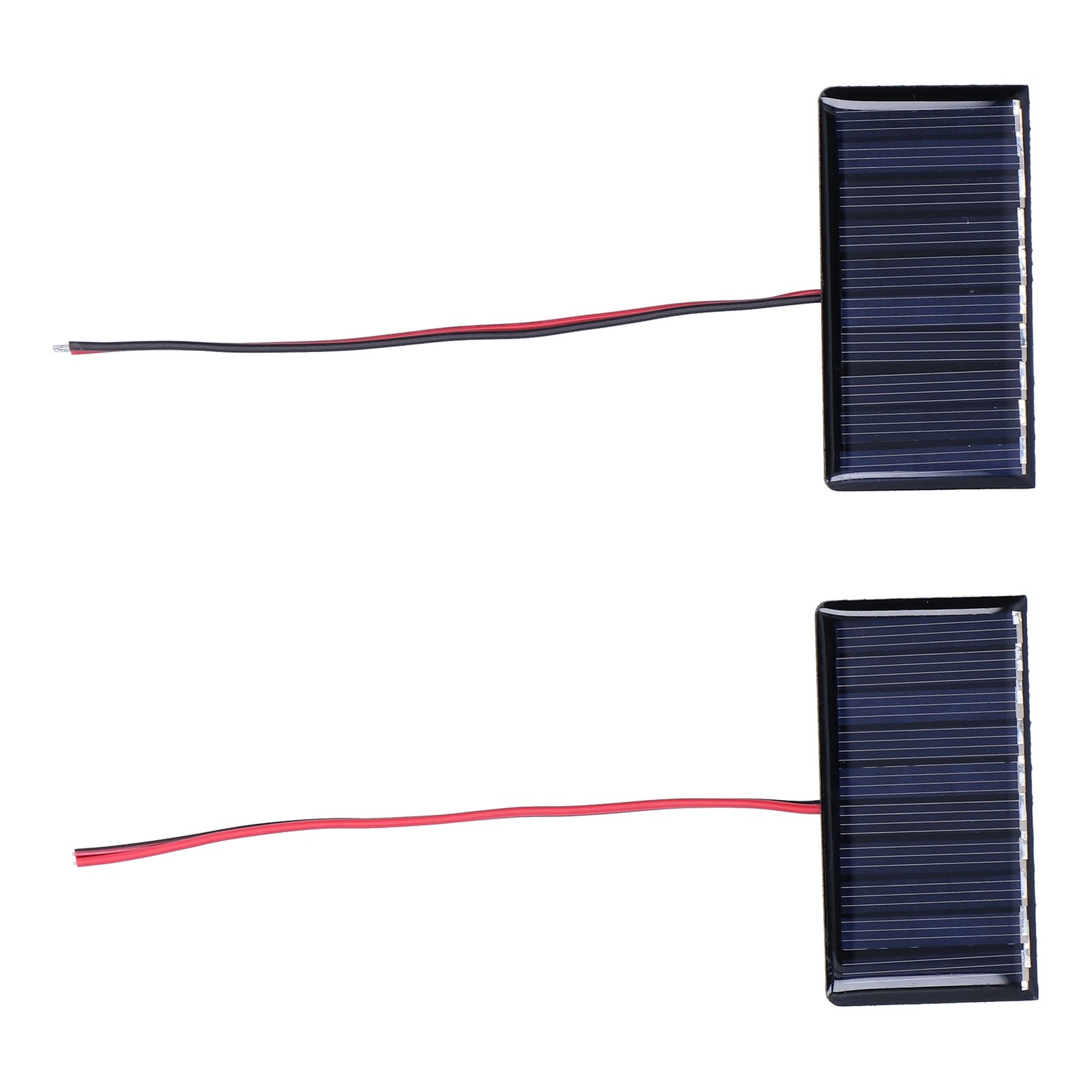 2Pcs Solar Panel Module Polysilicon Micro Glue Power Solar Cells 68x36mm 0.3W 5V