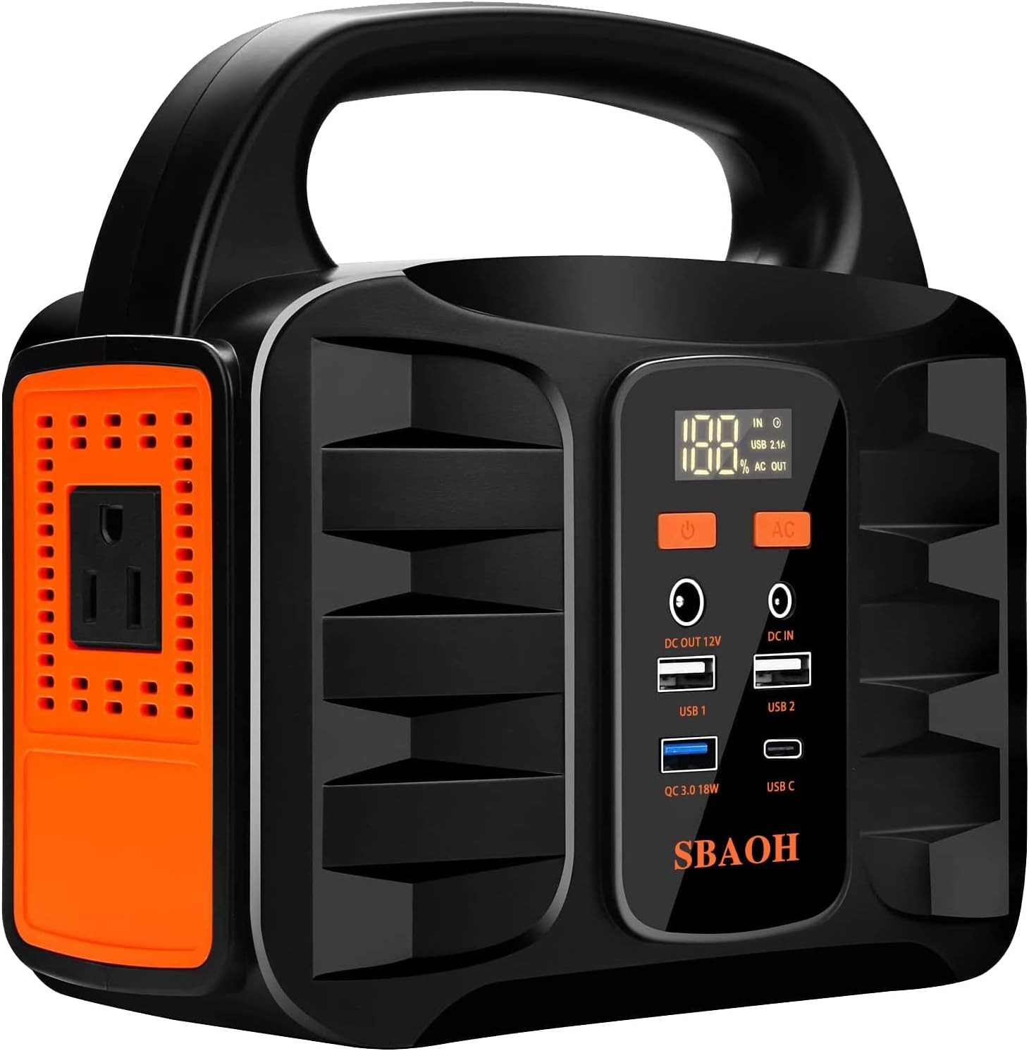 150W Portable Power Station 155Wh 42000mAh Outdoor Solar Generator for Emergency