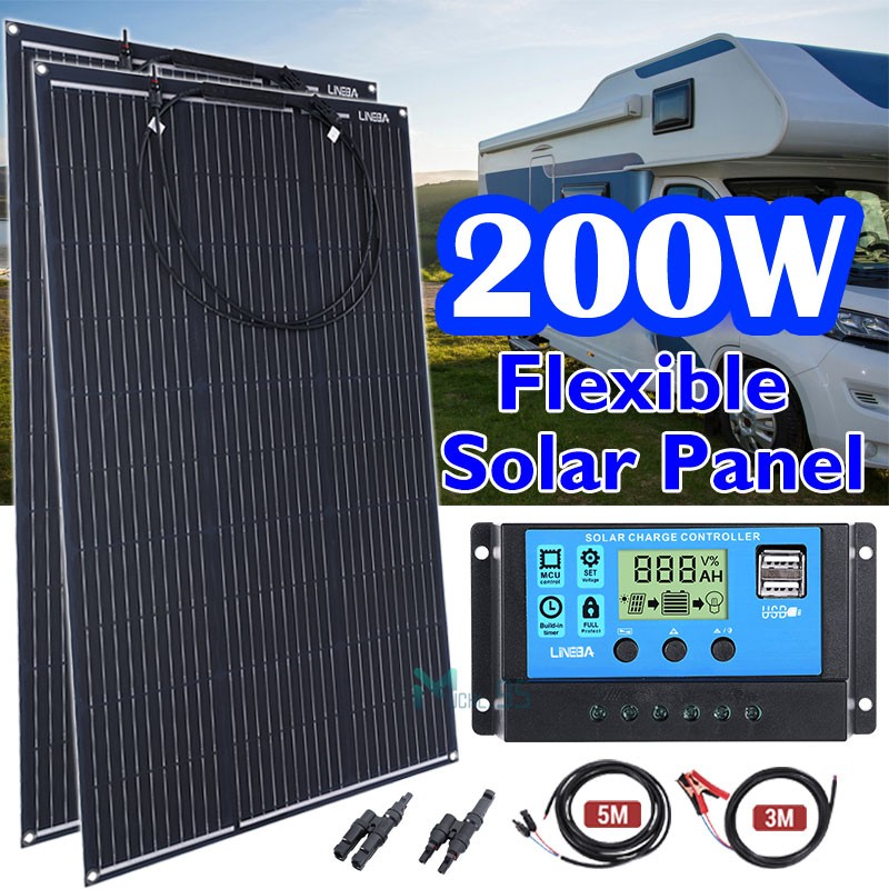 400 Watts Solar Panel Kit 100A 12V Battery Charger with Controller Caravan Boat