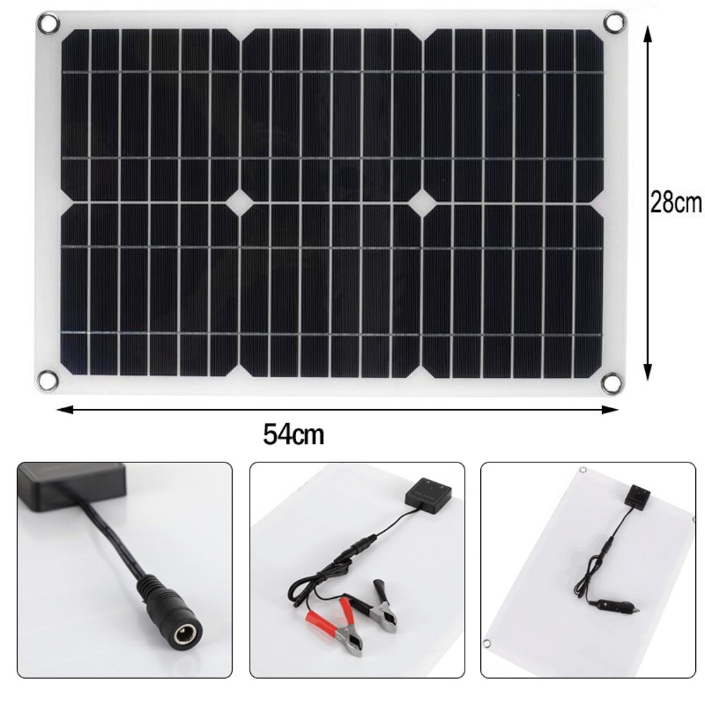 300W Solar Panel Kit 100A Battery Charger with Controller Caravan Boat Car Home