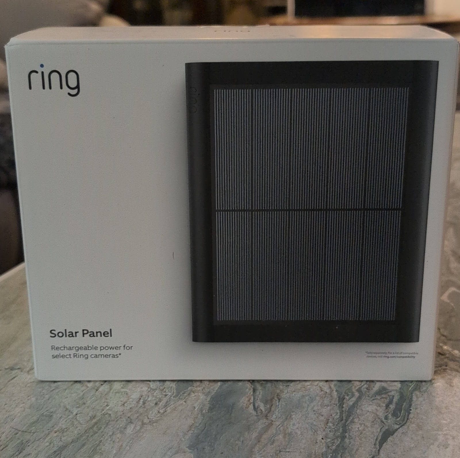 Ring Solar Panel Rechargeable Power Black GKH2N10552228130