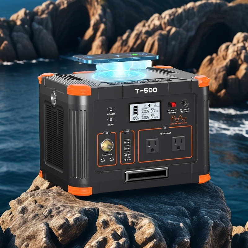 1000W 500W Portable Solar Generator Station Battery Power Bank