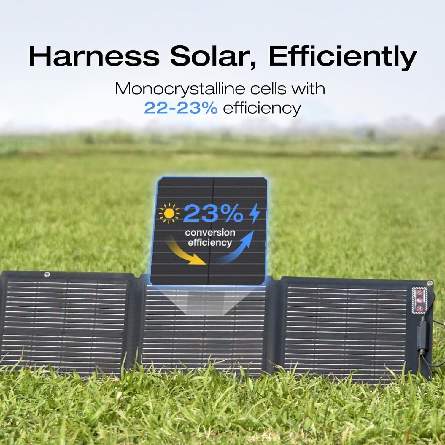 EcoFlow 110W Portable Solar Panel Kit for Power Station, IP68 Waterproof