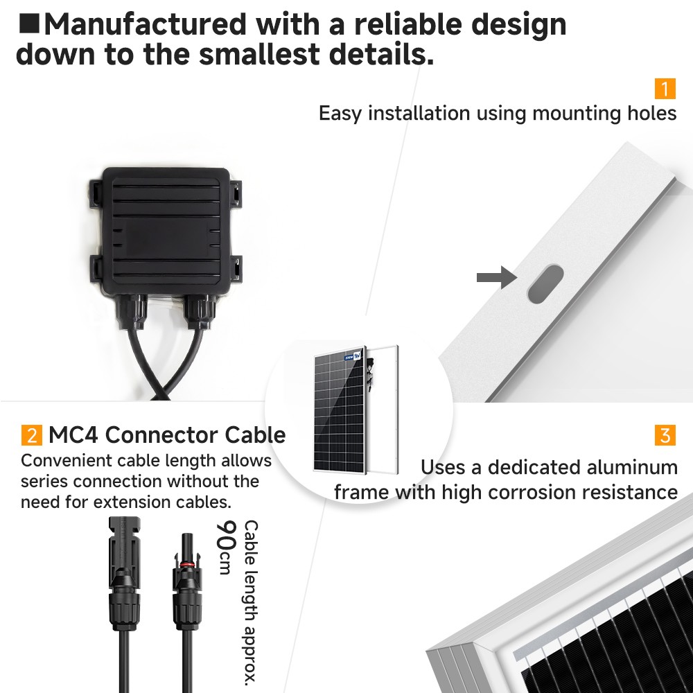 400W Monocrystalline Solar Panel Portable for RV Van Off Grid Home Camping