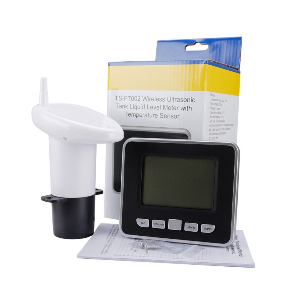 Efficient water tank level gauge with accurate indoor temperature monitoring