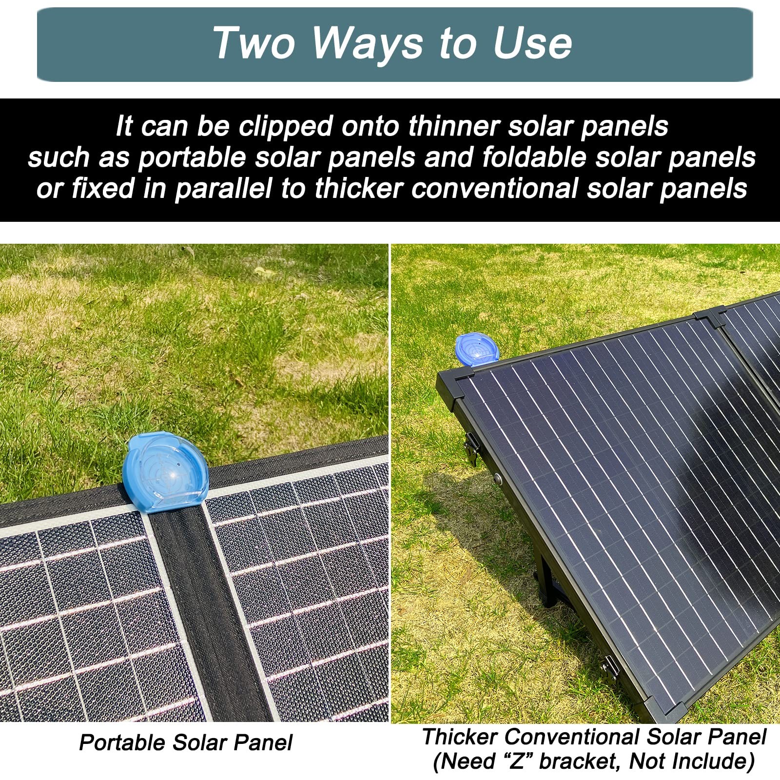 KarlKers Solar Angle Guide Solar Panel Accessories for Portable Solar Panel F…