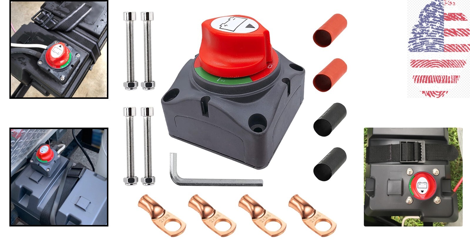 Durable Battery Disconnect Isolator with Lugs Kit – Safe Power Management