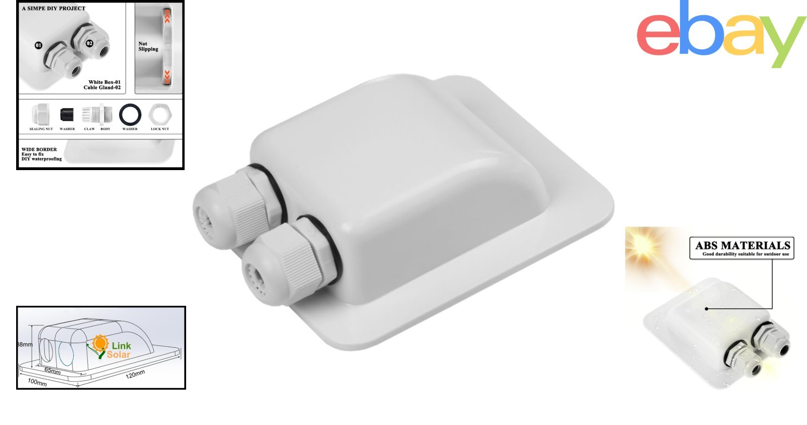 Durable Weatherproof Cable Gland for 2mm to 6mm Cables in Solar Projects