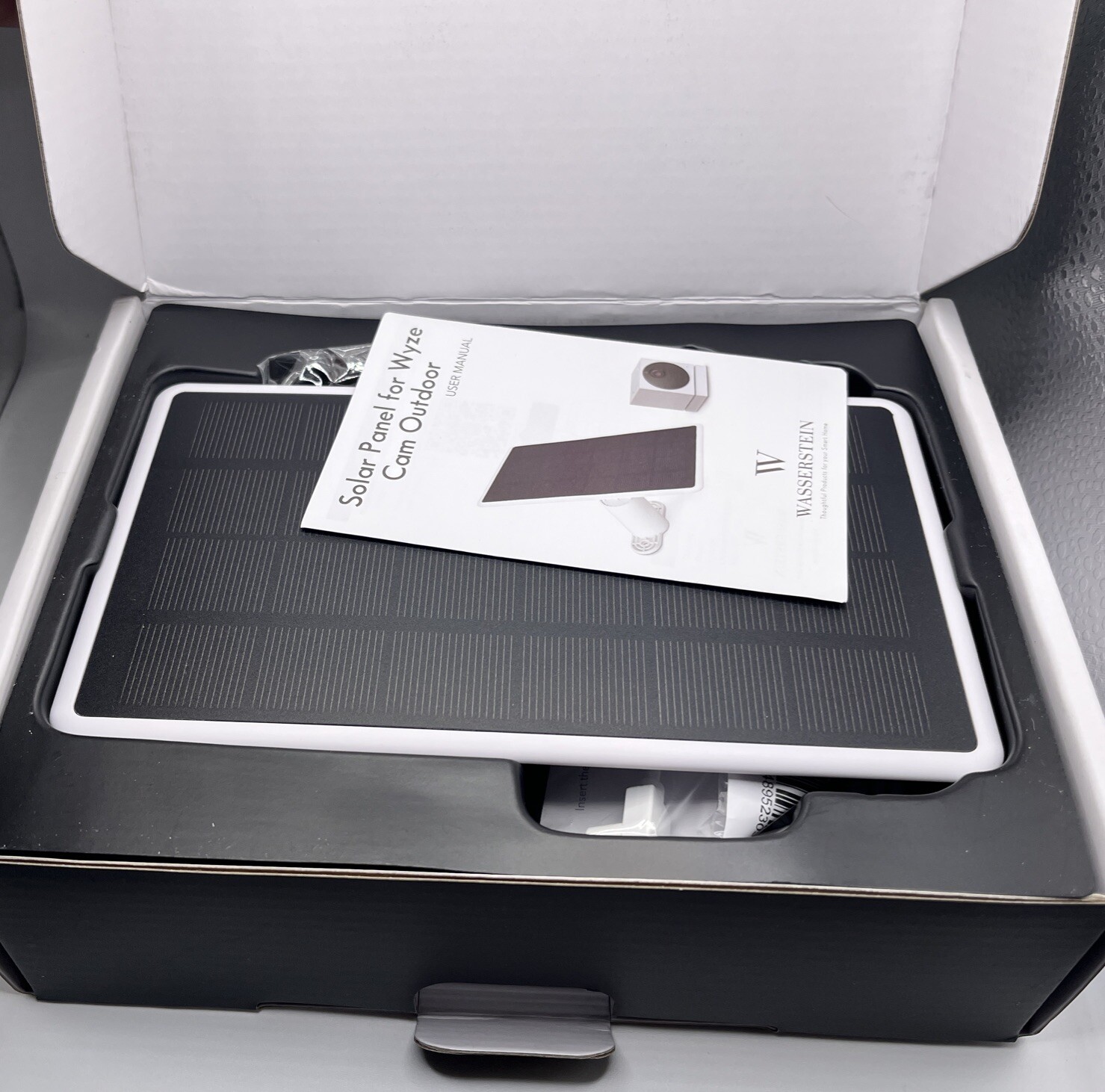 Wasserstein Solar Panel Compatible with Wyze Battery Cam Pro. NEW FREE SHIPPING