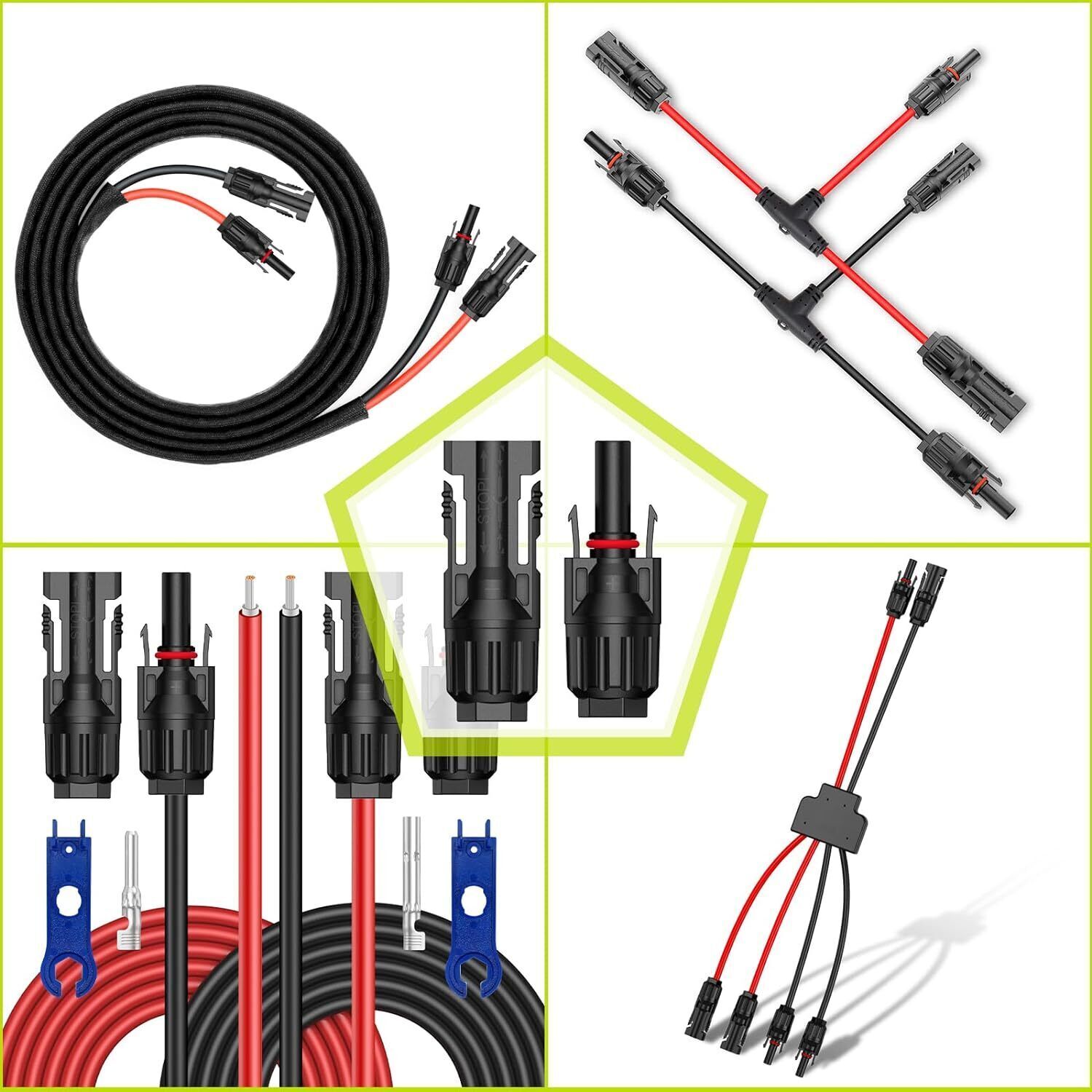 43X Solar Connector Crimper Tool Set for Solar Panel Cable Assembly Installation
