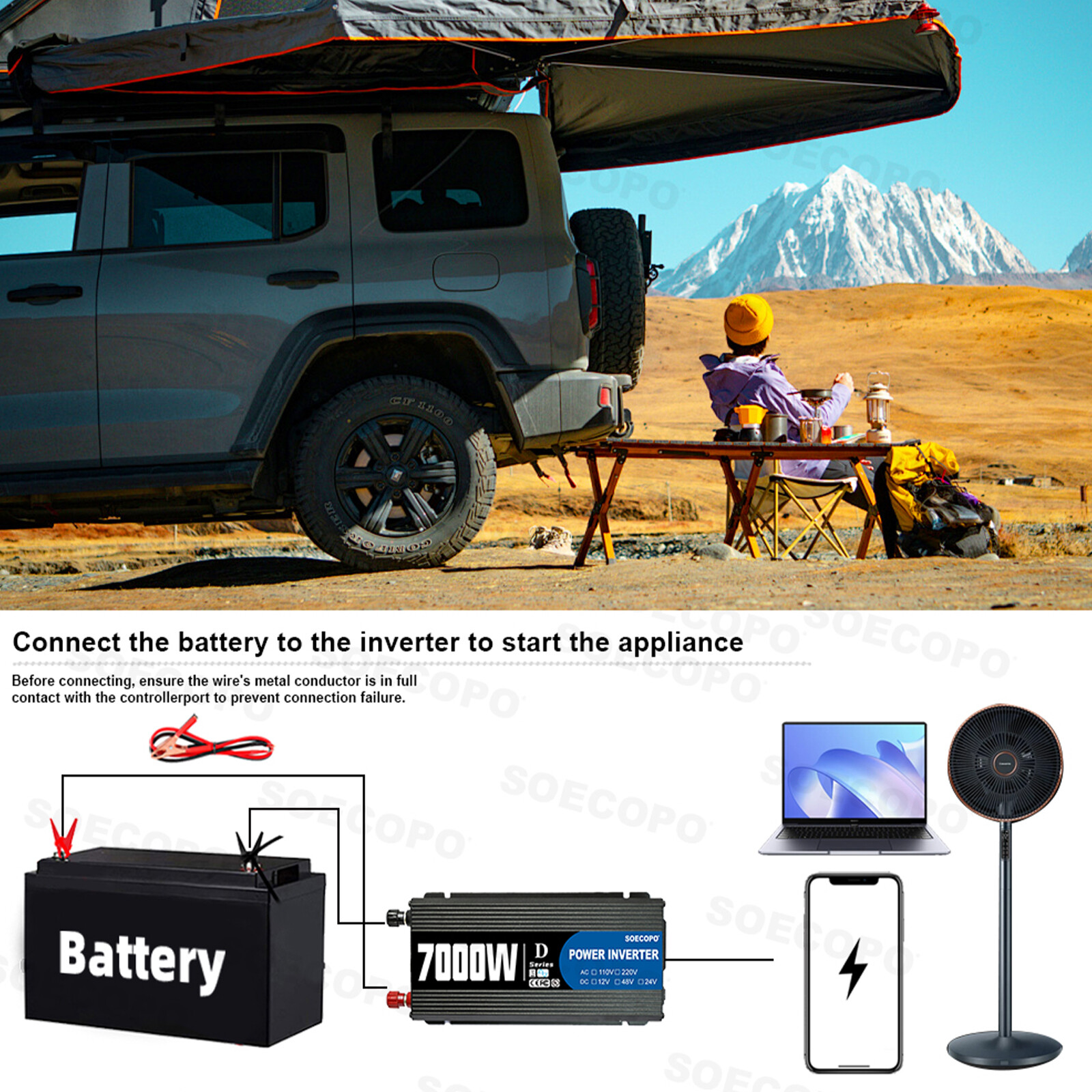 7000W Complete Solar Panel Kit Solar Power Generator 100A 110V/220V Home Syste