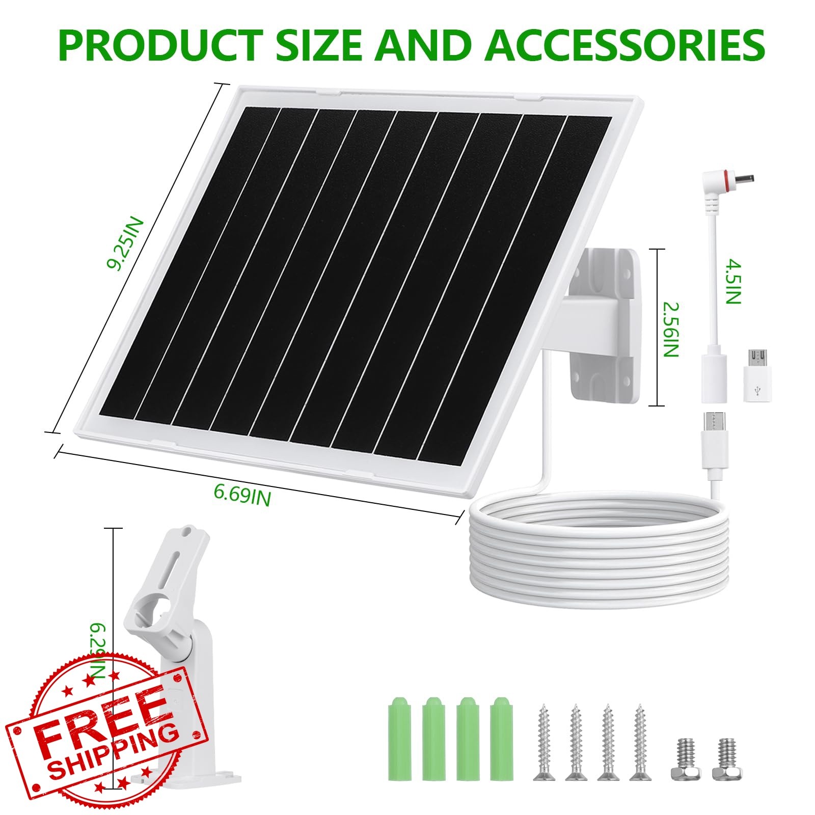 TangoSun 8W Solar Panel White 1pcs