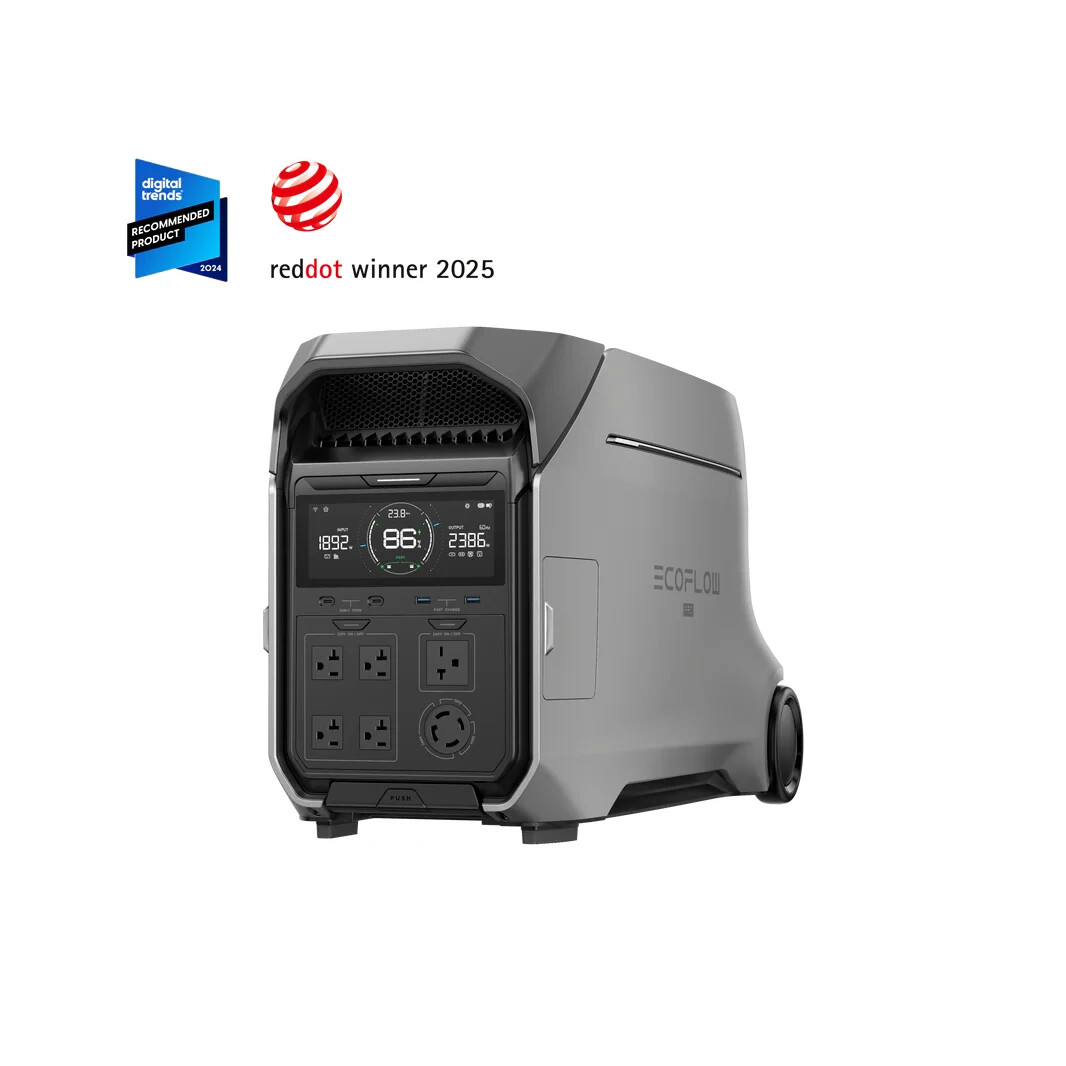 Ecoflow DELTA Pro 3 Battery Solar Power Station + 400 W Solar Panel Generator,