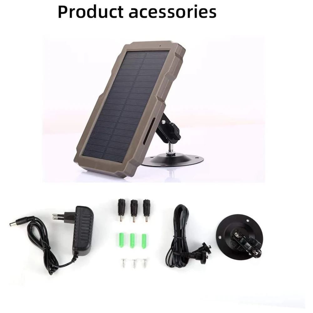 3000Mah 6V-12V Rechargeable Solar Charger Trail Game Solar for Hunting Camera