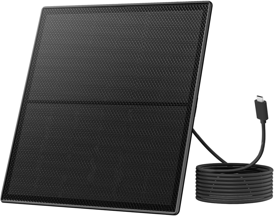 Birdfy 5W Solar Panel for Smart Bird Feeder Camera Type C Charger for Birdfy