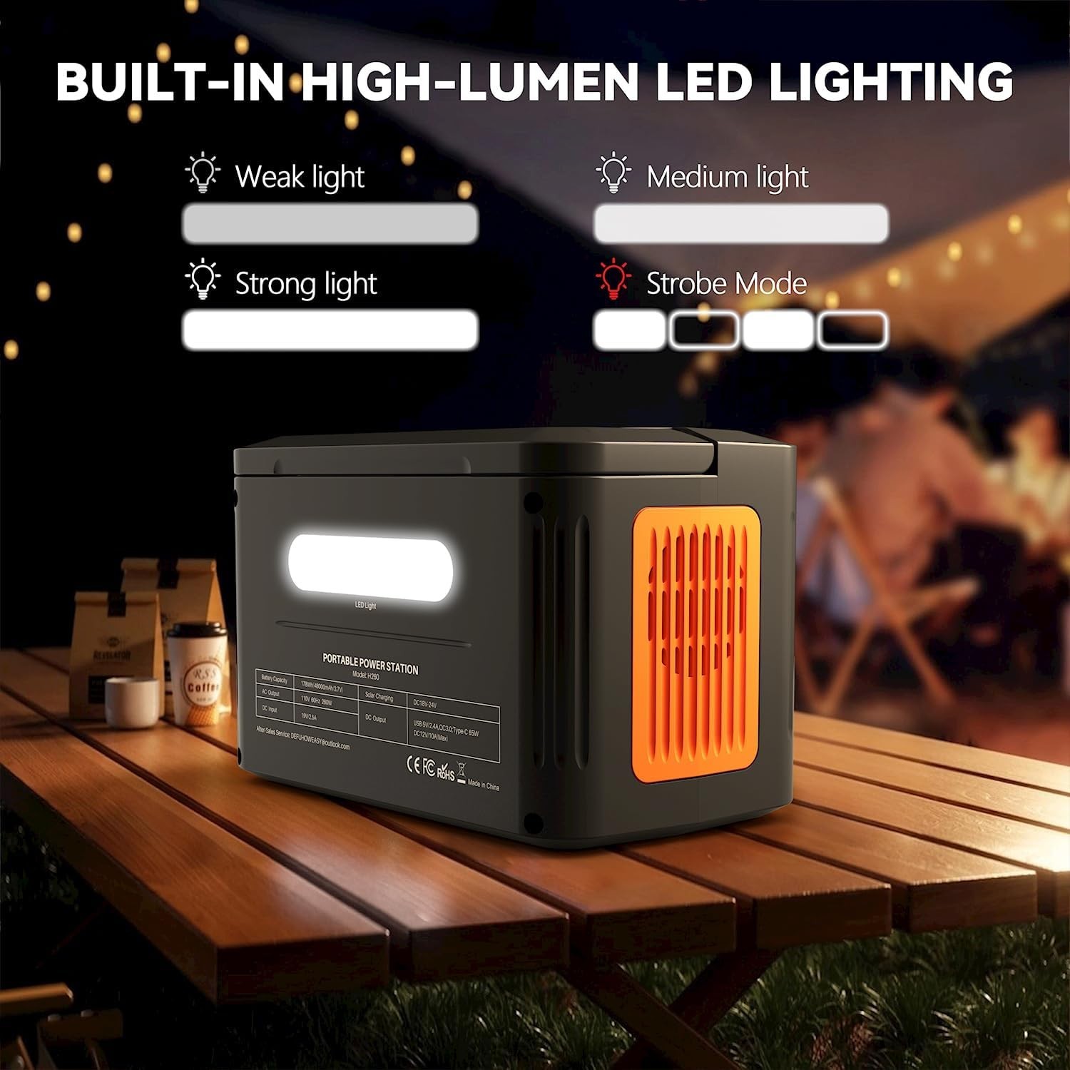 Portable Power Station,260W(500W peak) Solar Generator with PD 65W,110V Pure Sin