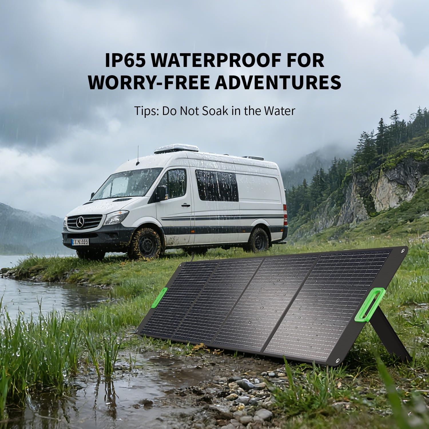 200W Portable Solar Panel, 23.5% High Efficiency ETFE Foldable Solar Charger …