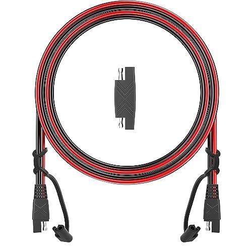 12FT SAE Extension Cable 16AWG Male-to-Female Quick Disconnect 12V Waterproof
