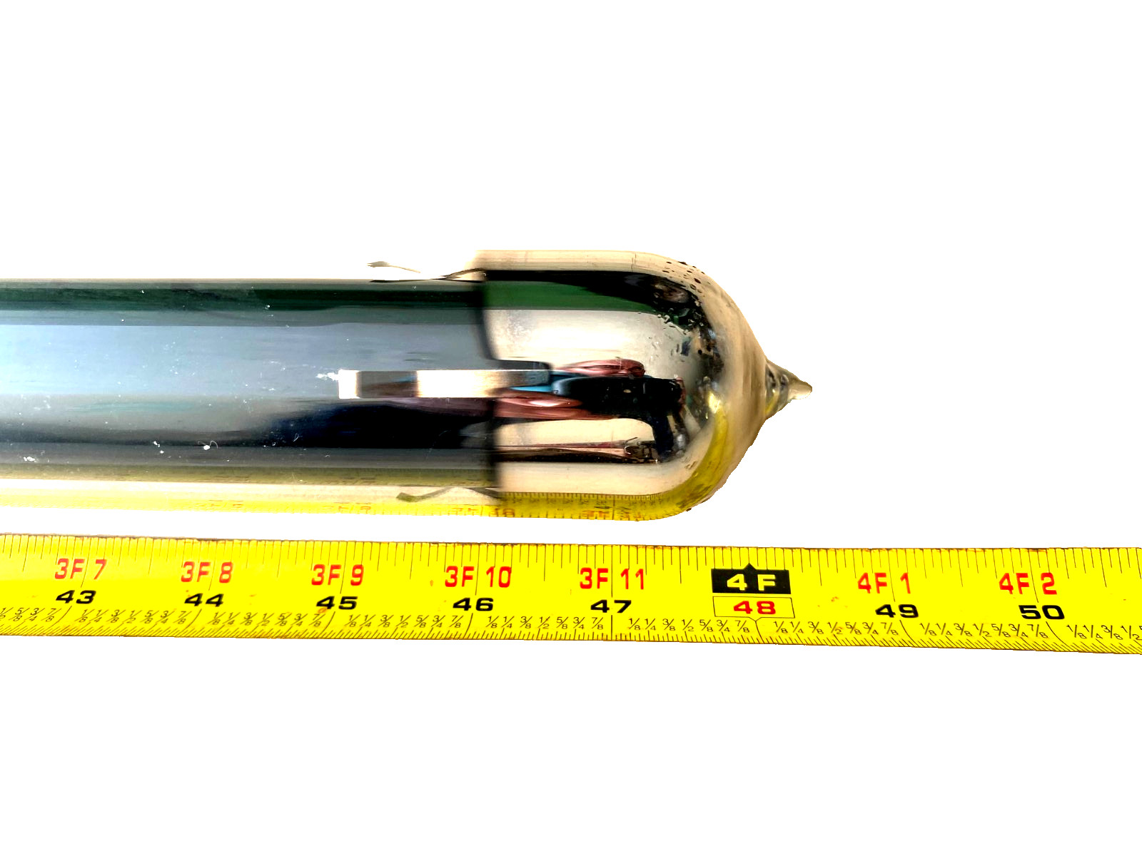 Evacuated Solar Tube (lot of 3) – 1 13/16″ OD x 48.5″ long – Free local pick up.