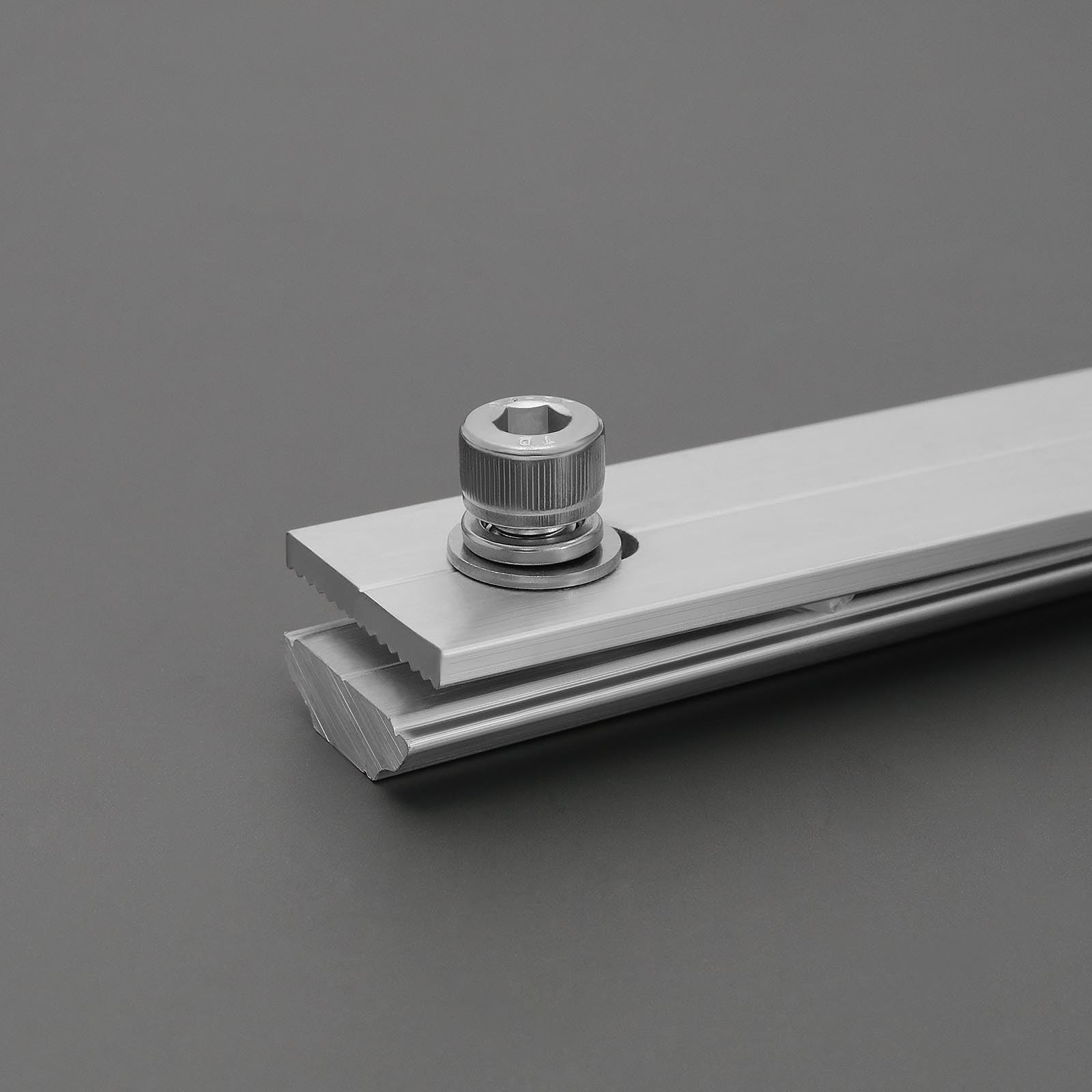 4Pcs Solar Panel Rail Connectors Kit – Aluminium Mounting Accessories, 14x3cm